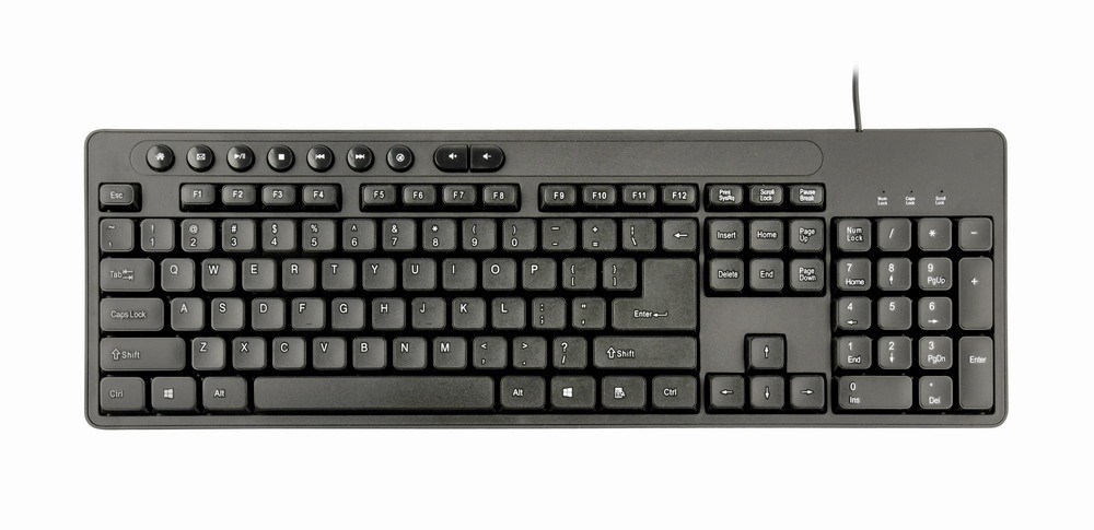 Gembird KBS-UM-04 keyboard Mouse included Universal USB QWERTY US English Black Gembird KBS-UM-04 keyboard Mouse included Universal USB QWERTY US English Black