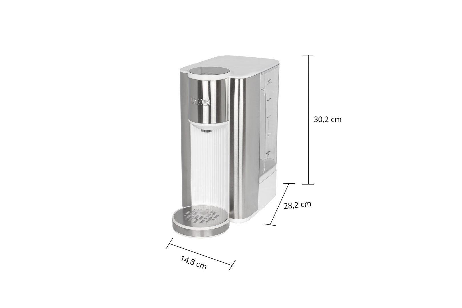Unold Ava electric kettle 2.5 L 2600 W Silver, White Unold Ava electric kettle 2.5 L 2600 W Silver, White