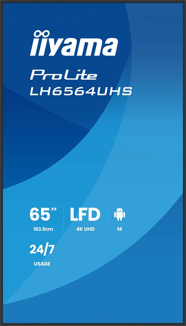 iiyama 65" 4K UHD Most powerful professional digital signage display with advanced control and connectivity options iiyama 65" 4K UHD Most powerful professional digital signage display with advanced control and connectivity options