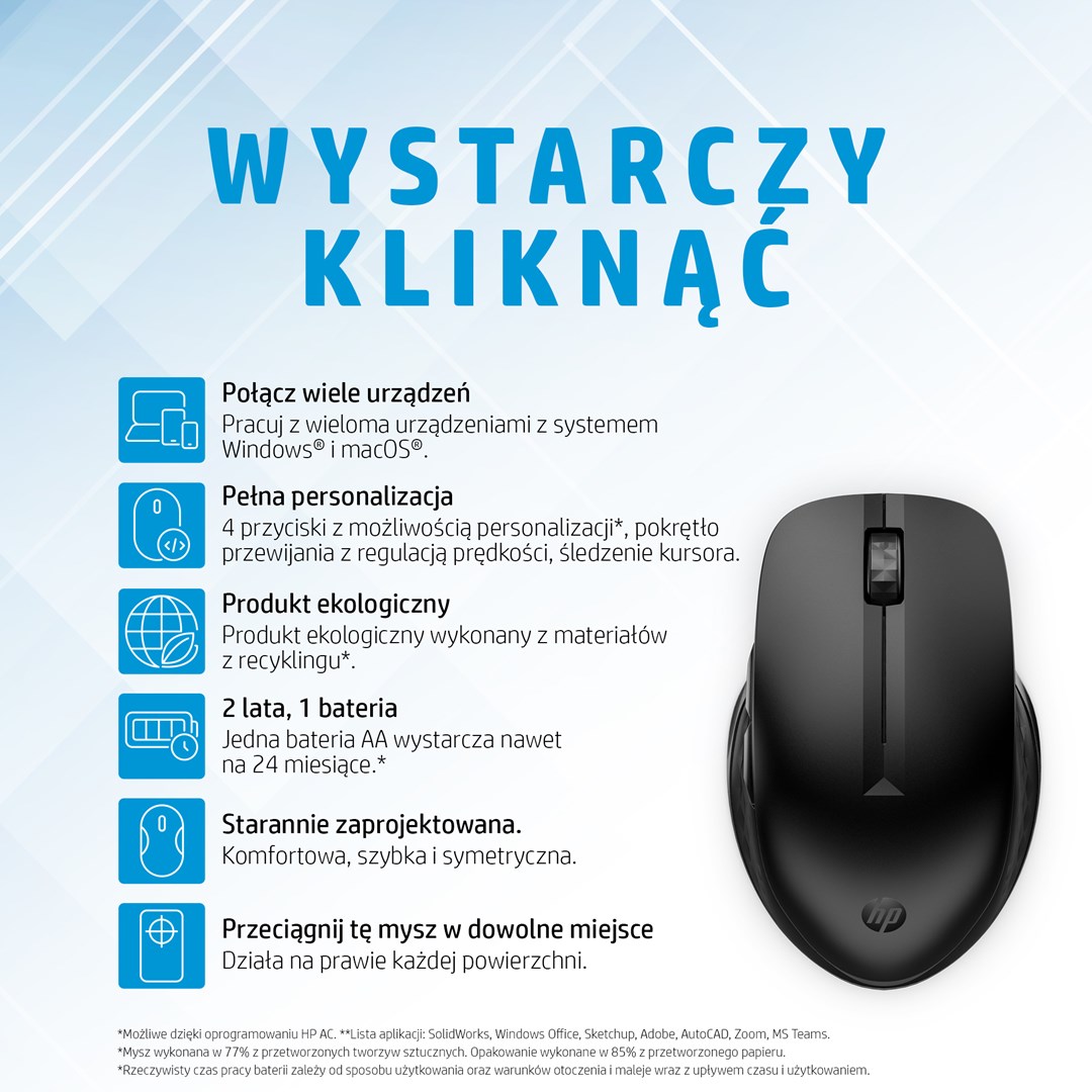 HP 435 Multi-Device Wireless Mouse HP 435 Multi-Device Wireless Mouse