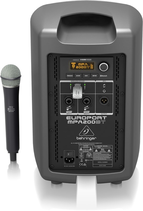 Behringer EUROPORT MPA200BT Public Address (PA) speaker 2-way Behringer EUROPORT MPA200BT Public Address (PA) speaker 2-way