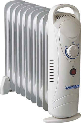 Mesko Home MS7805 Indoor White 1000 W Oil electric space heater Mesko Home MS7805 Indoor White 1000 W Oil electric space heater