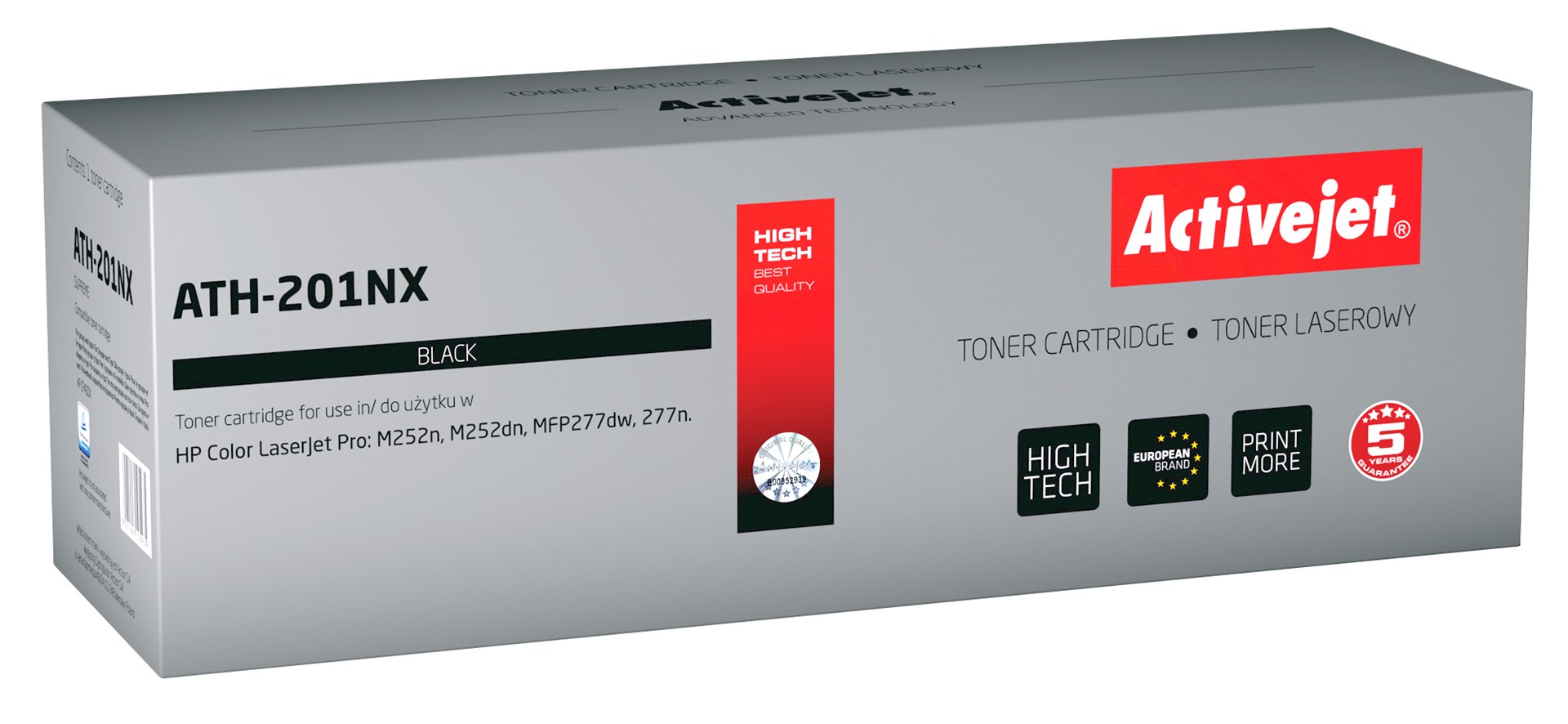 Activejet ATH-201NX toner for HP printer; HP 201X CF400X CRG045H replacement; Supreme; 2800 pages; black Activejet ATH-201NX toner for HP printer; HP 201X CF400X CRG045H replacement; Supreme; 2800 pages; black