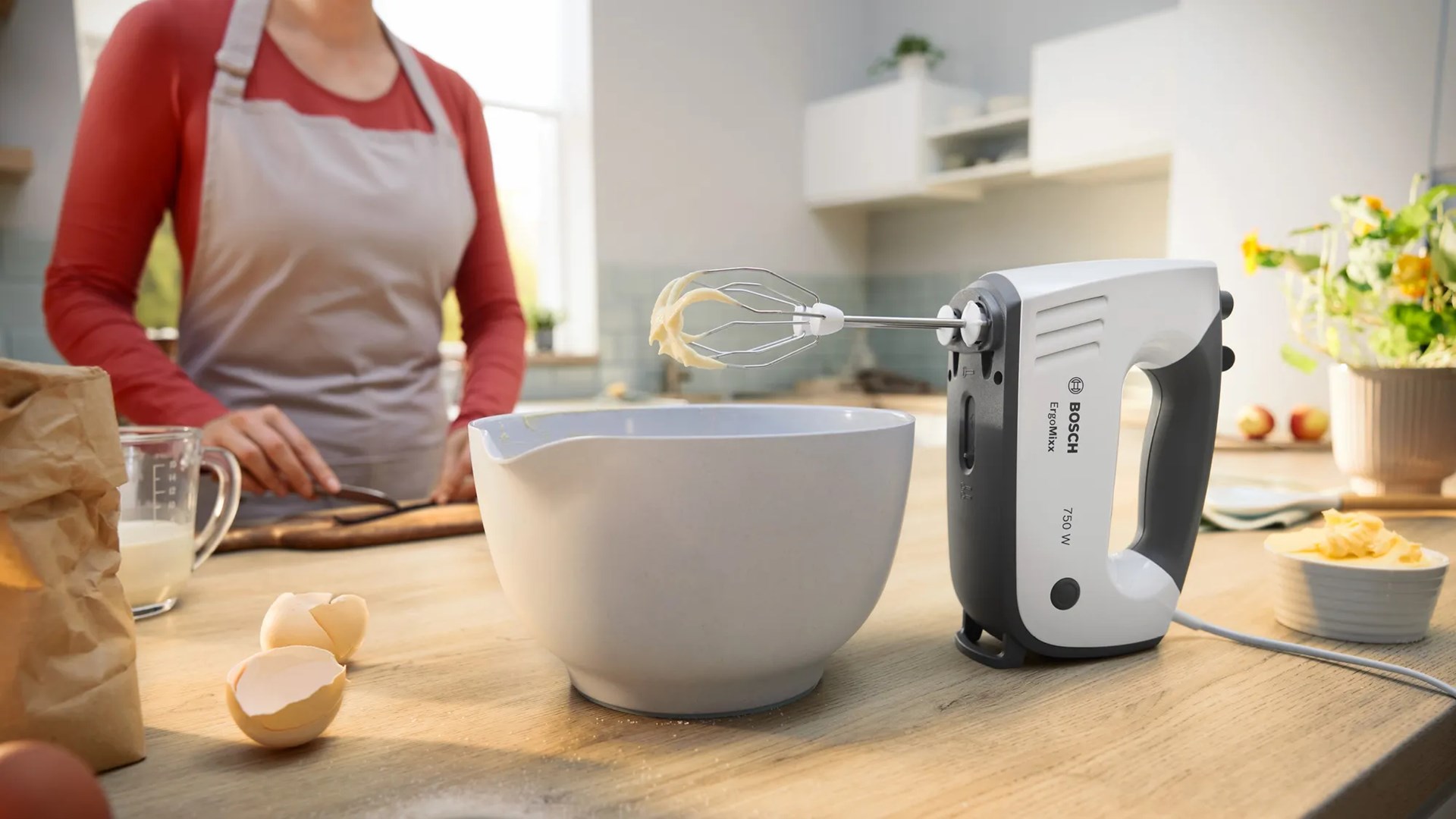Bosch MFQ37470 Hand mixer 750 W Black, White Bosch MFQ37470 Hand mixer 750 W Black, White