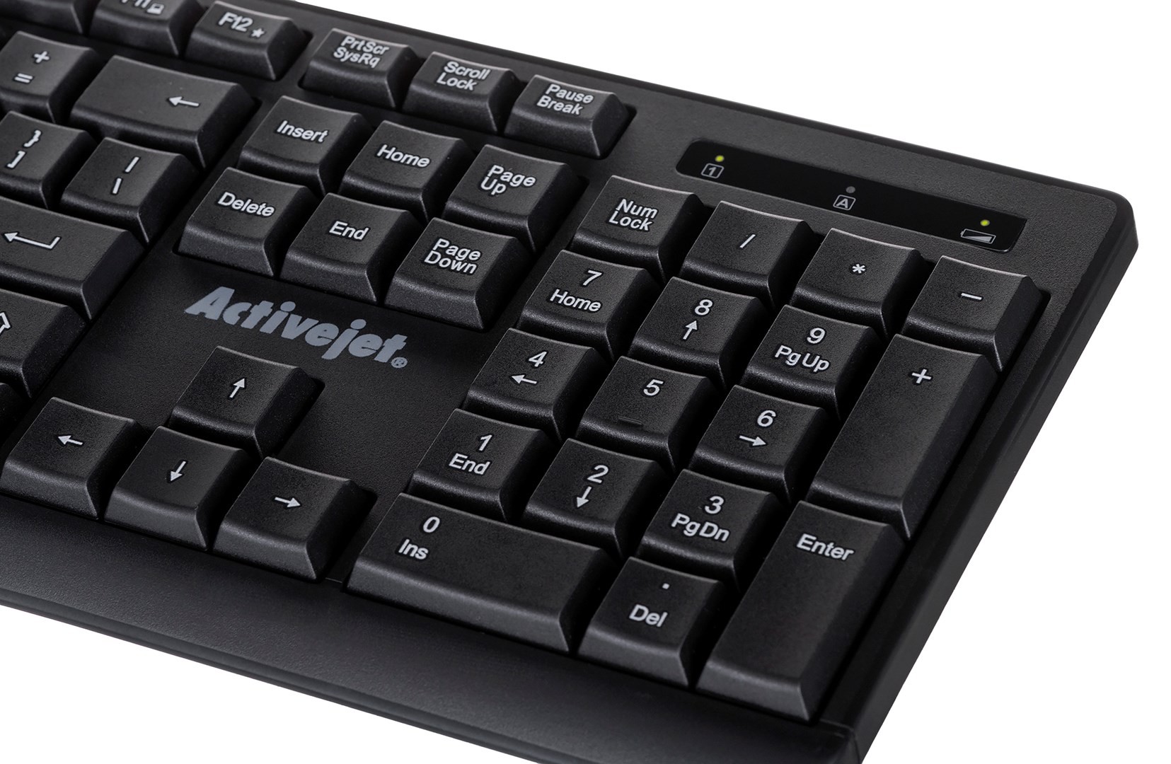 Activejet K-3803SW Keyboard wireless battery powered by 1x 1.5V AAA black Activejet K-3803SW Keyboard wireless battery powered by 1x 1.5V AAA black