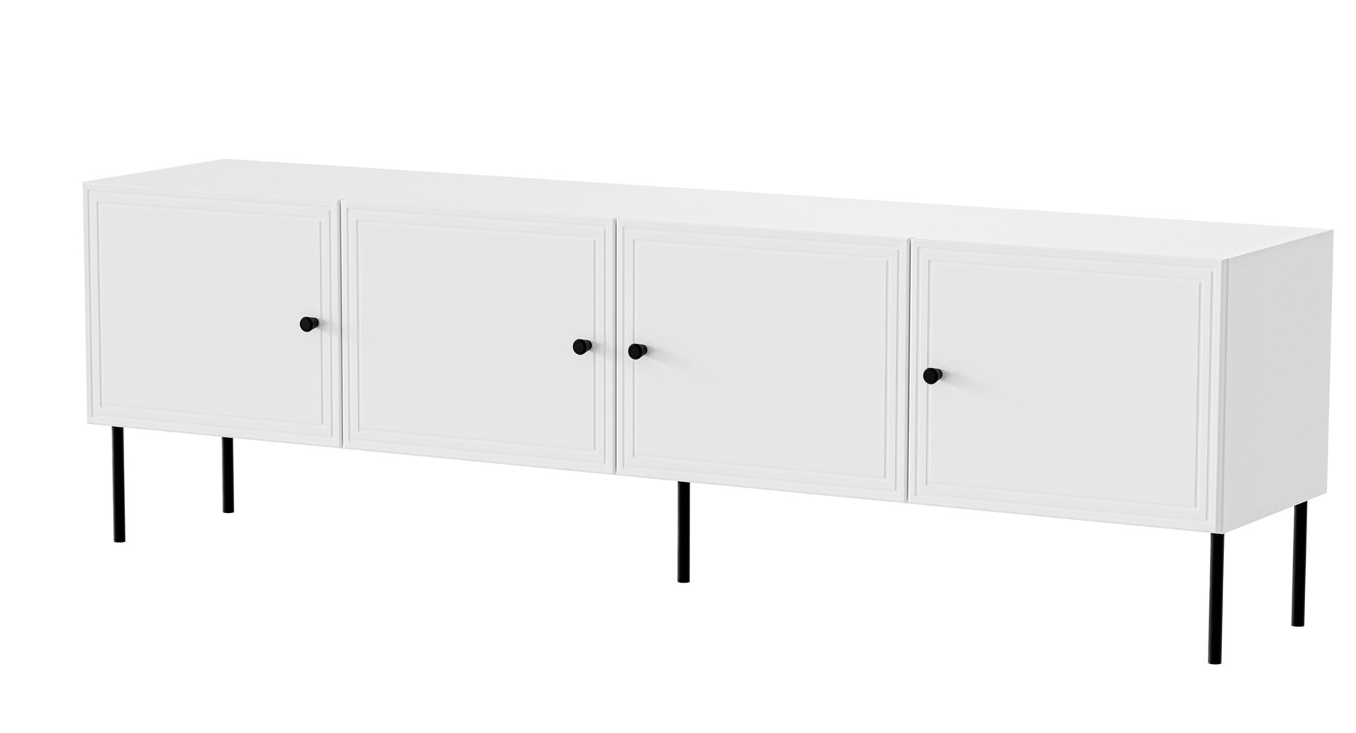 4D RTV cabinet PALAZZO BIS 201x40x60 white matt 4D RTV cabinet PALAZZO BIS 201x40x60 white matt