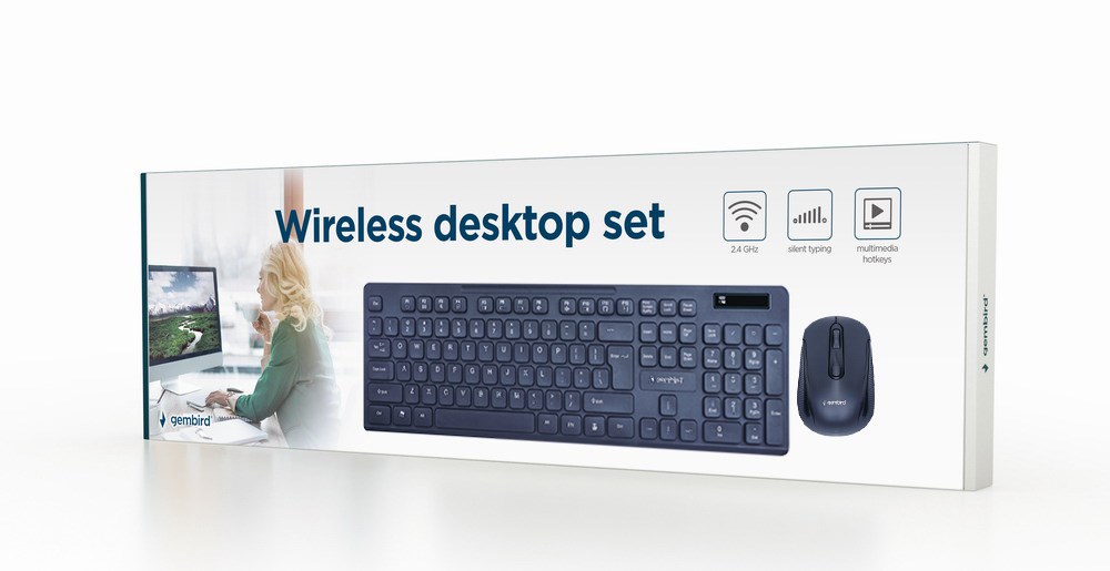 Gembird KBS-WCH-03 keyboard Mouse included Universal RF Wireless + USB QWERTY English Black Gembird KBS-WCH-03 keyboard Mouse included Universal RF Wireless + USB QWERTY English Black