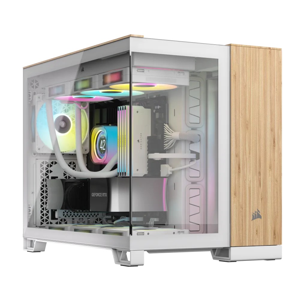 Corsair CC-9011288-WW computer case Midi Tower Bamboo, White Corsair CC-9011288-WW computer case Midi Tower Bamboo, White