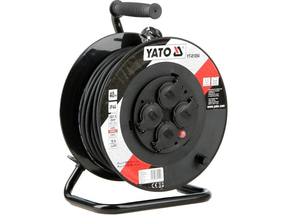 YATO EXTENSION CABLE DRUM 40m 3 x 1.5mm2 IP44 81054 YATO EXTENSION CABLE DRUM 40m 3 x 1.5mm2 IP44 81054