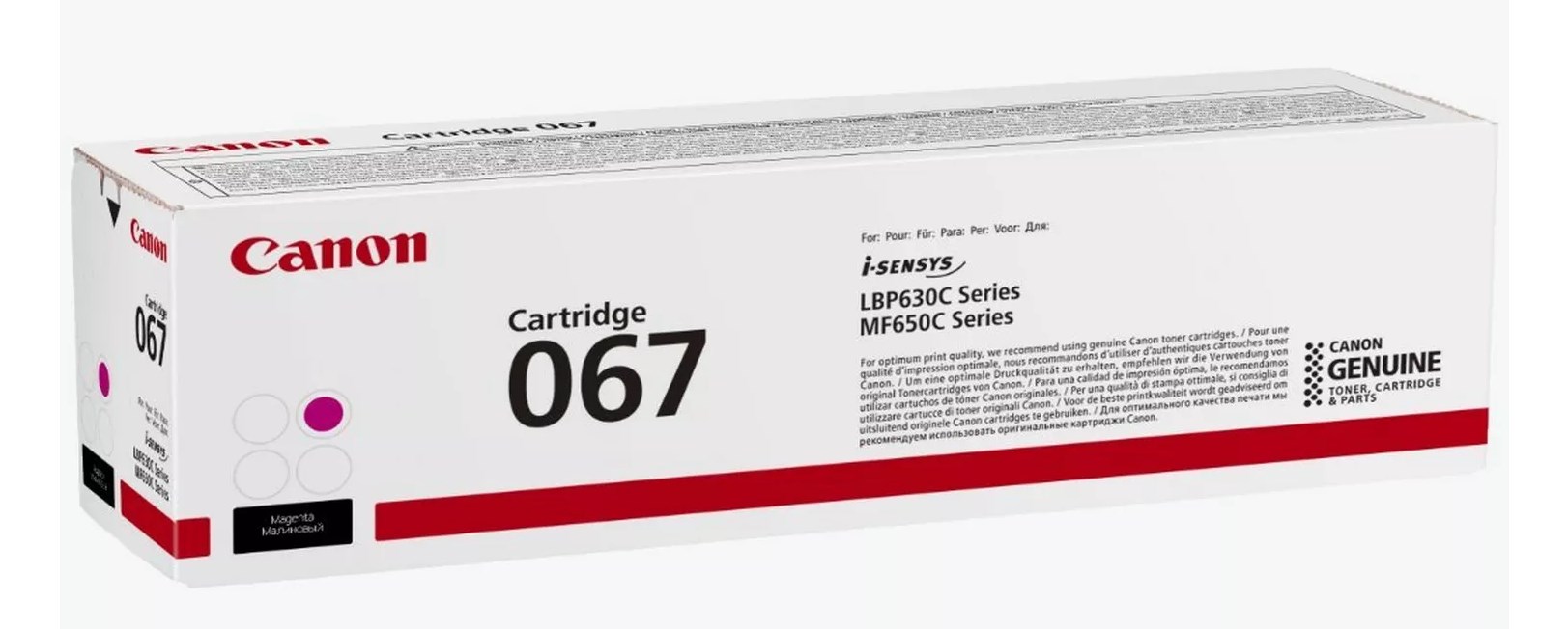 Canon 067 toner cartridge 1 pc(s) Original Magenta Canon 067 toner cartridge 1 pc(s) Original Magenta