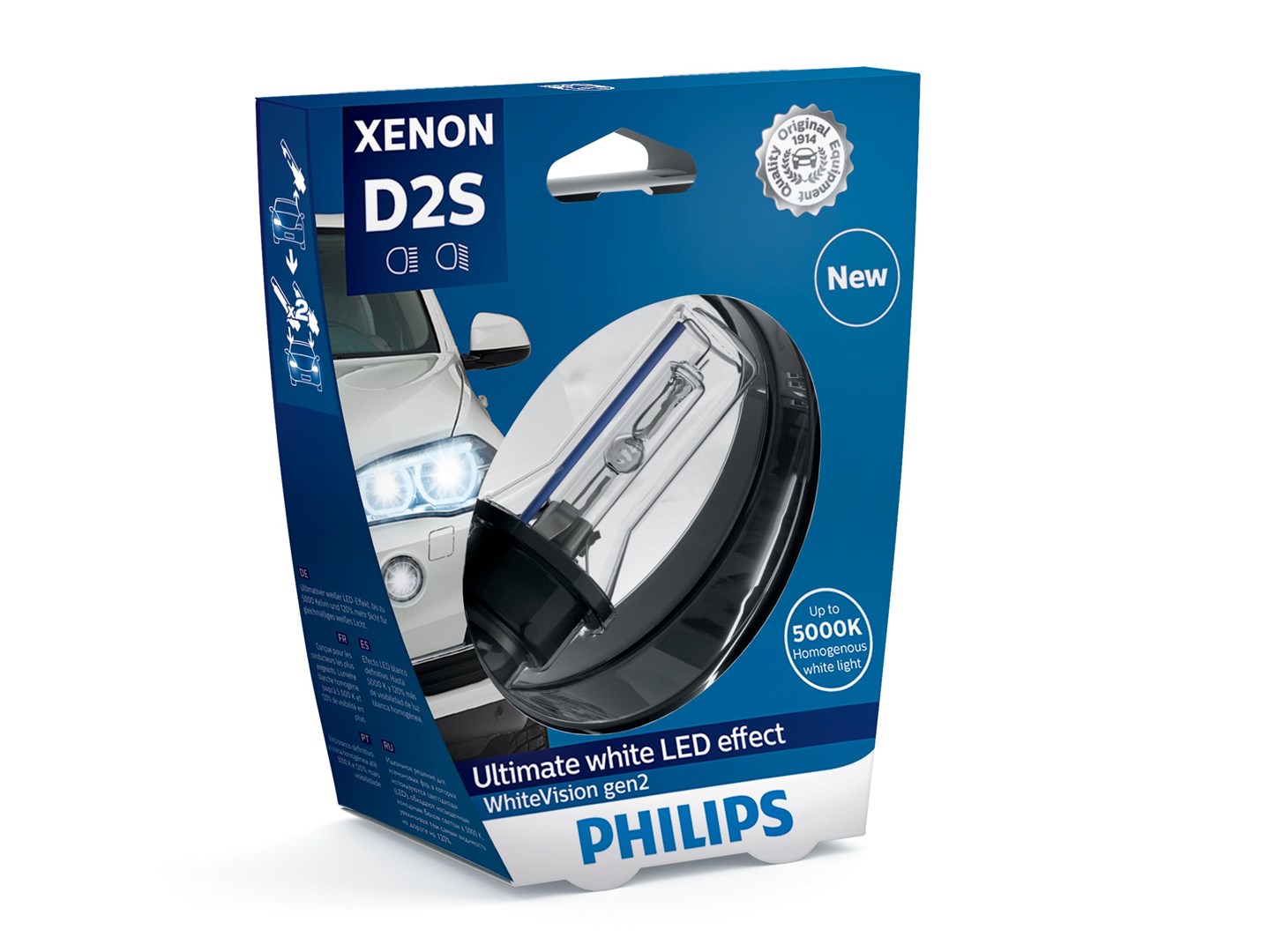 Philips WhiteVision Xenon gen2 85122WHV2S1 Xenon car headlight bulb Philips WhiteVision Xenon gen2 85122WHV2S1 Xenon car headlight bulb