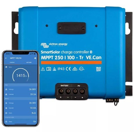 Victron Energy SmartSolar MPPT 150/100-MC4 VE.Can charge controller (12/24/36/48V) Victron Energy SmartSolar MPPT 150/100-MC4 VE.Can charge controller (12/24/36/48V)