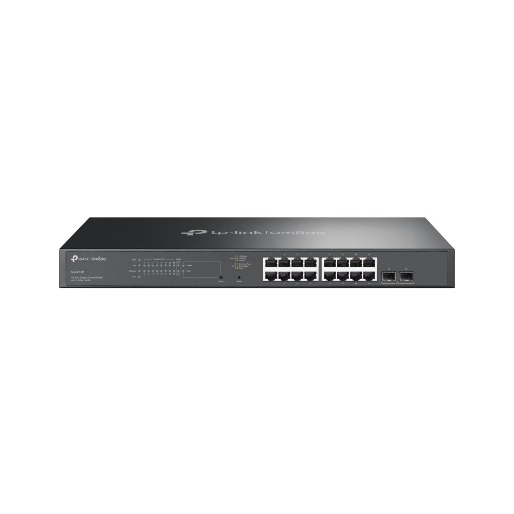 TP-Link Omada 18-Port Gigabit Smart Switch with 16-Port PoE+ TP-Link Omada 18-Port Gigabit Smart Switch with 16-Port PoE+
