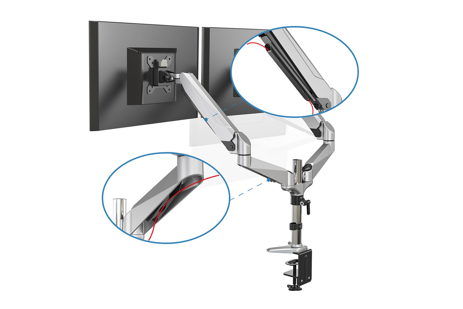 Digitus Dual monitor mount, 2x 32", 2x 8 kg Digitus Dual monitor mount, 2x 32", 2x 8 kg
