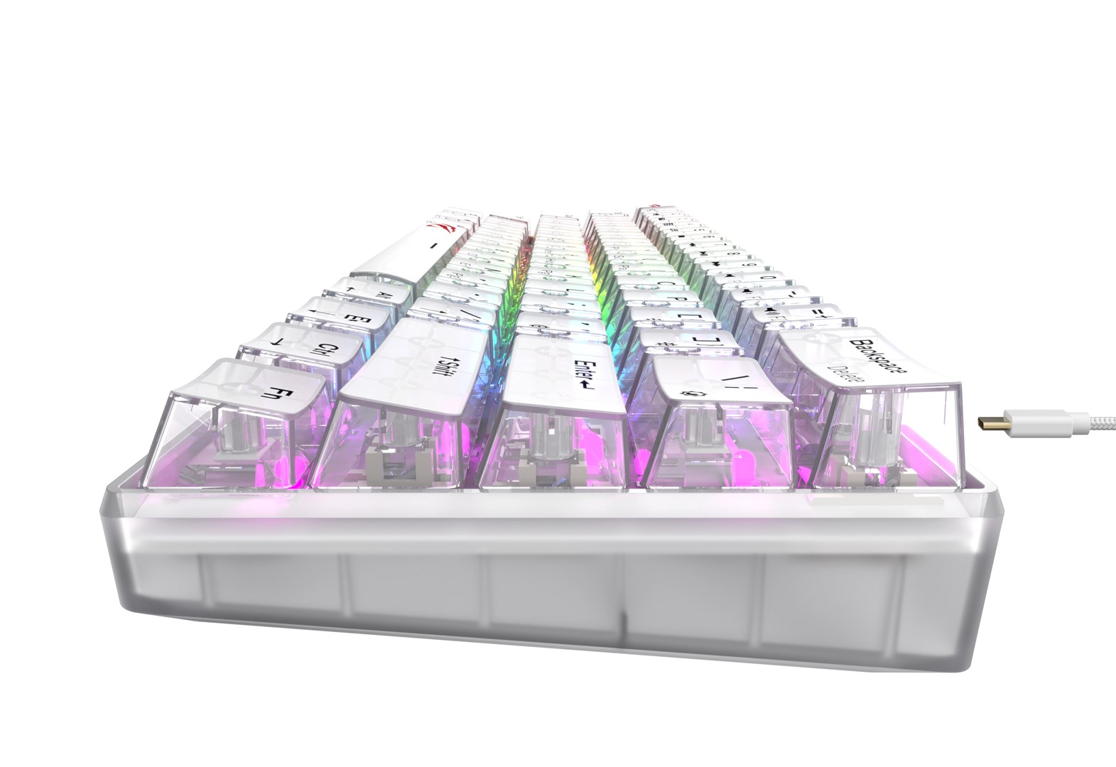 Havit KB903L - gaming keyboard (transparent white) Havit KB903L - gaming keyboard (transparent white)