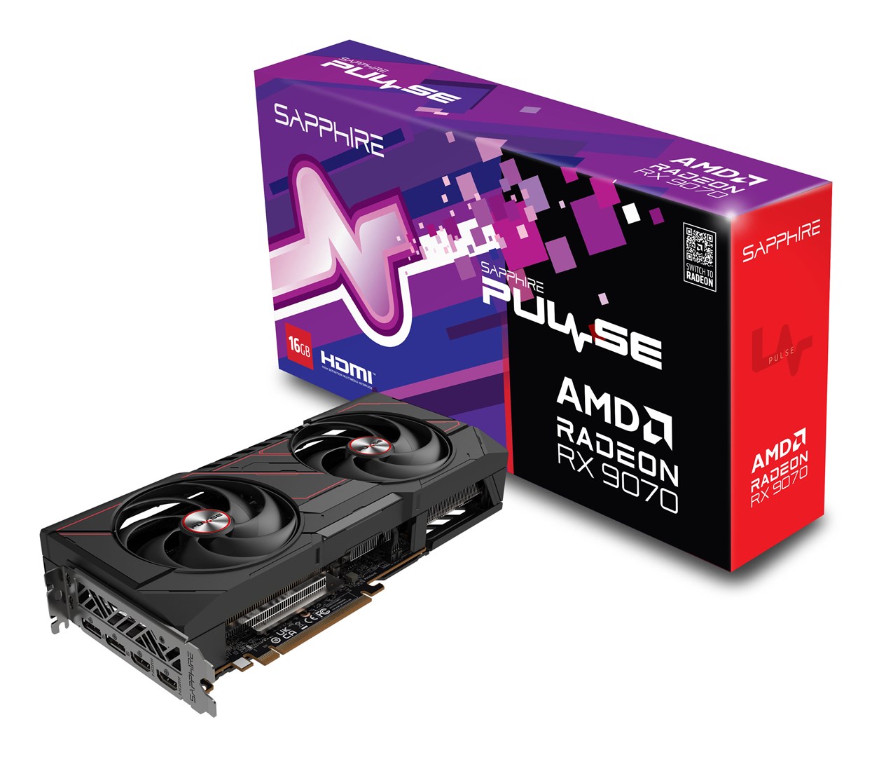 Sapphire PULSE Radeon RX 9070 AMD 16 GB GDDR6 Sapphire PULSE Radeon RX 9070 AMD 16 GB GDDR6
