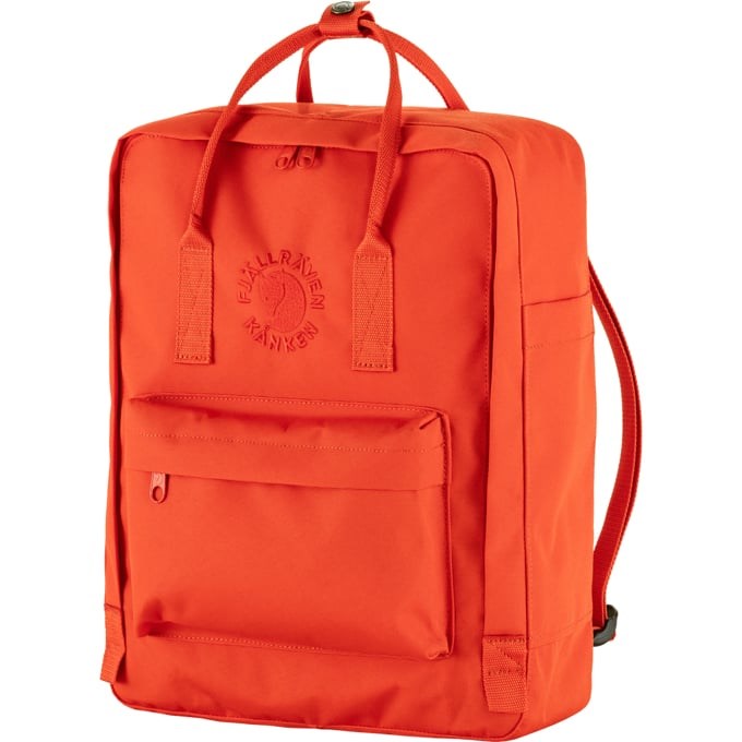 Fjällräven Re-Kånken backpack Rucksack Orange Recycled polyester Fjällräven Re-Kånken backpack Rucksack Orange Recycled polyester