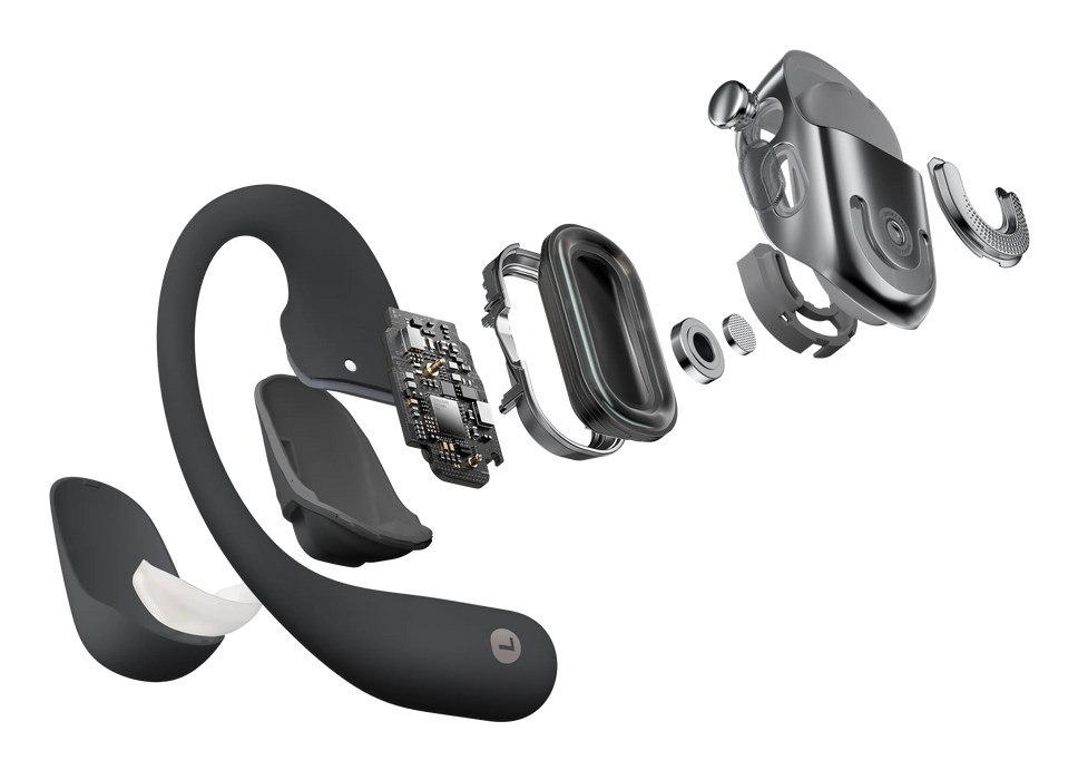 SHOKZ OpenFit 2 Headphones Wireless Ear-hook Calls/Music/Sport/Everyday Black SHOKZ OpenFit 2 Headphones Wireless Ear-hook Calls/Music/Sport/Everyday Black