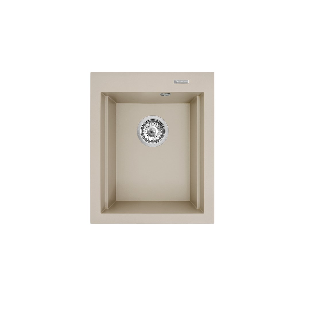 PYRAMIS SIROS MINI (39x48) 1B granite sink 070180212 sand beige PYRAMIS SIROS MINI (39x48) 1B granite sink 070180212 sand beige