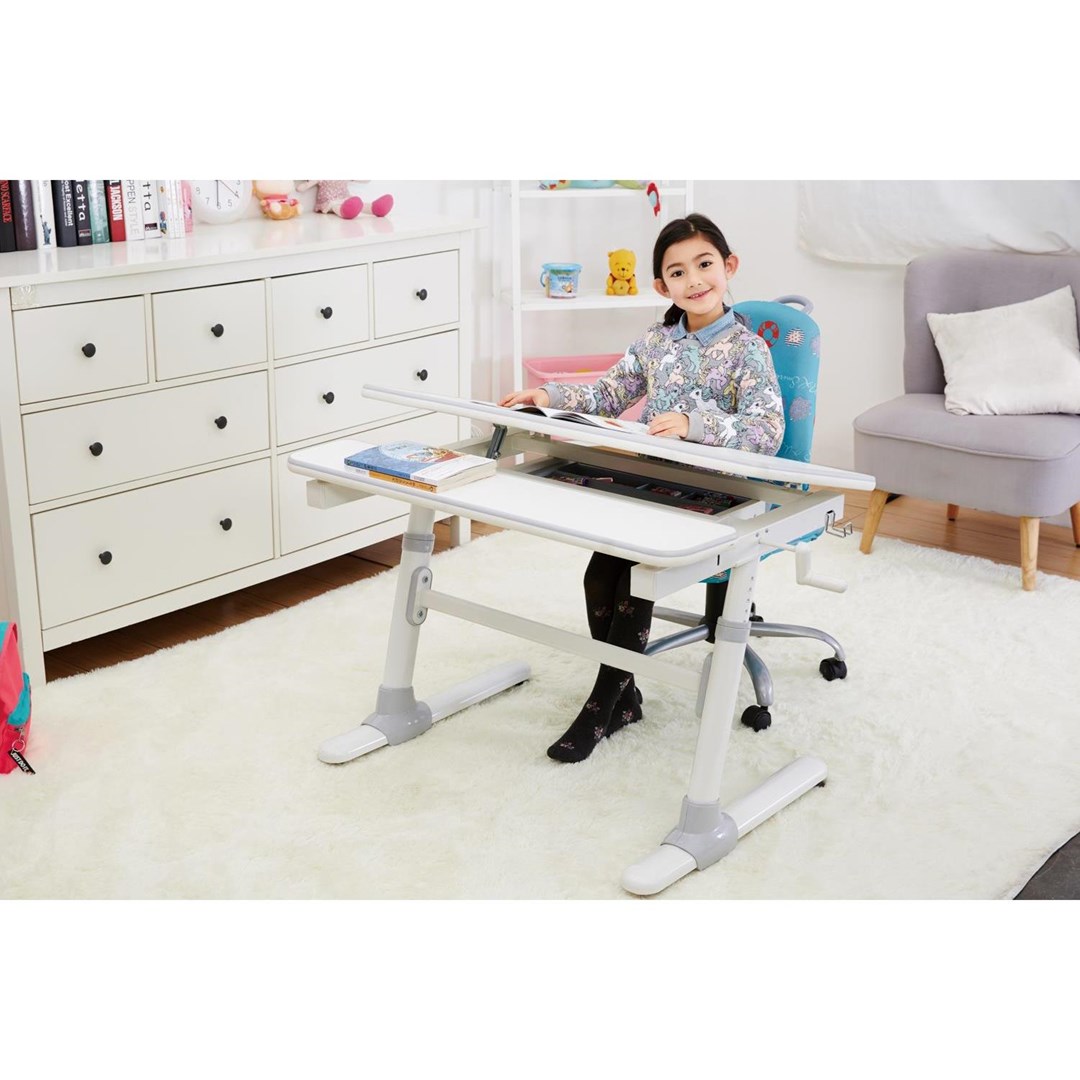 Ergo Office children ergonomic height adjustable desk, grey, max 100kg, ER-417 2cz Ergo Office children ergonomic height adjustable desk, grey, max 100kg, ER-417 2cz