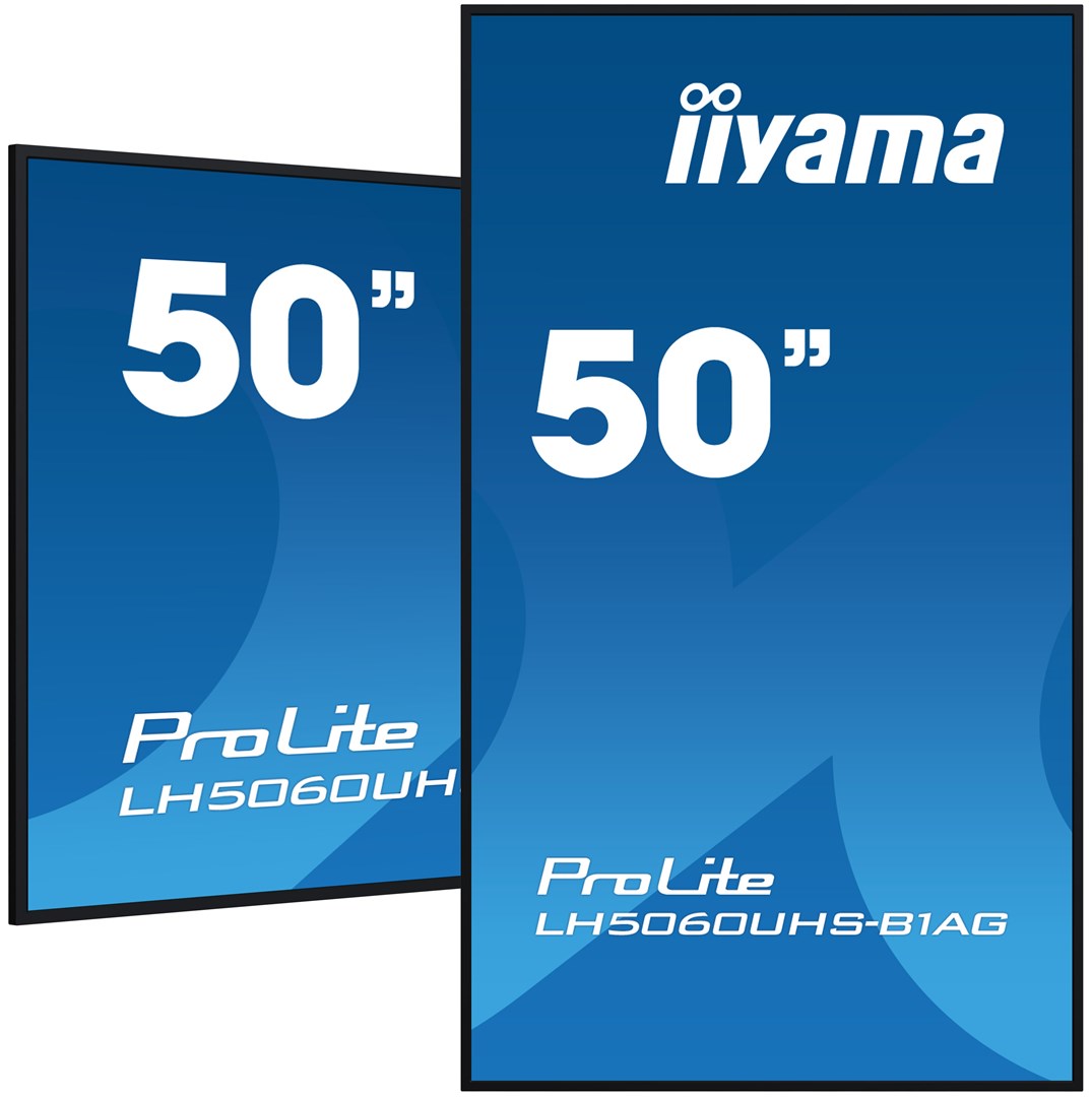 iiyama 50" 4K UHD professional digital signage display with advanced control and connectivity options iiyama 50" 4K UHD professional digital signage display with advanced control and connectivity options