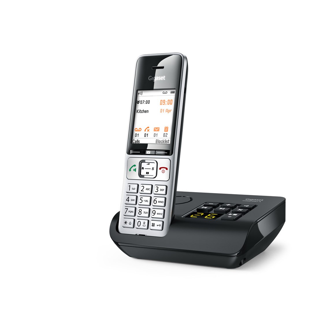 Gigaset COMFORT 500A Analog/DECT telephone Caller ID Black, Silver Gigaset COMFORT 500A Analog/DECT telephone Caller ID Black, Silver