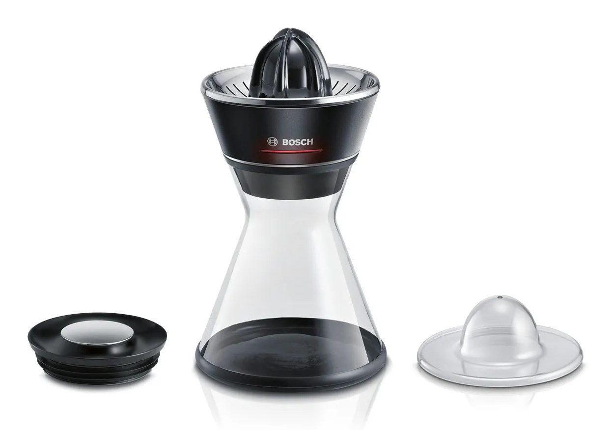 Bosch MCP72GPB citrus press Plastic, Stainless steel Black, Transparent Bosch MCP72GPB citrus press Plastic, Stainless steel Black, Transparent
