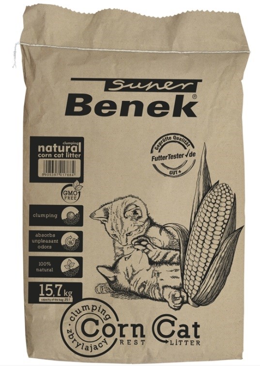 Certech Super Benek Corn Cat - Corn Cat Litter Clumping 25 l Certech Super Benek Corn Cat - Corn Cat Litter Clumping 25 l