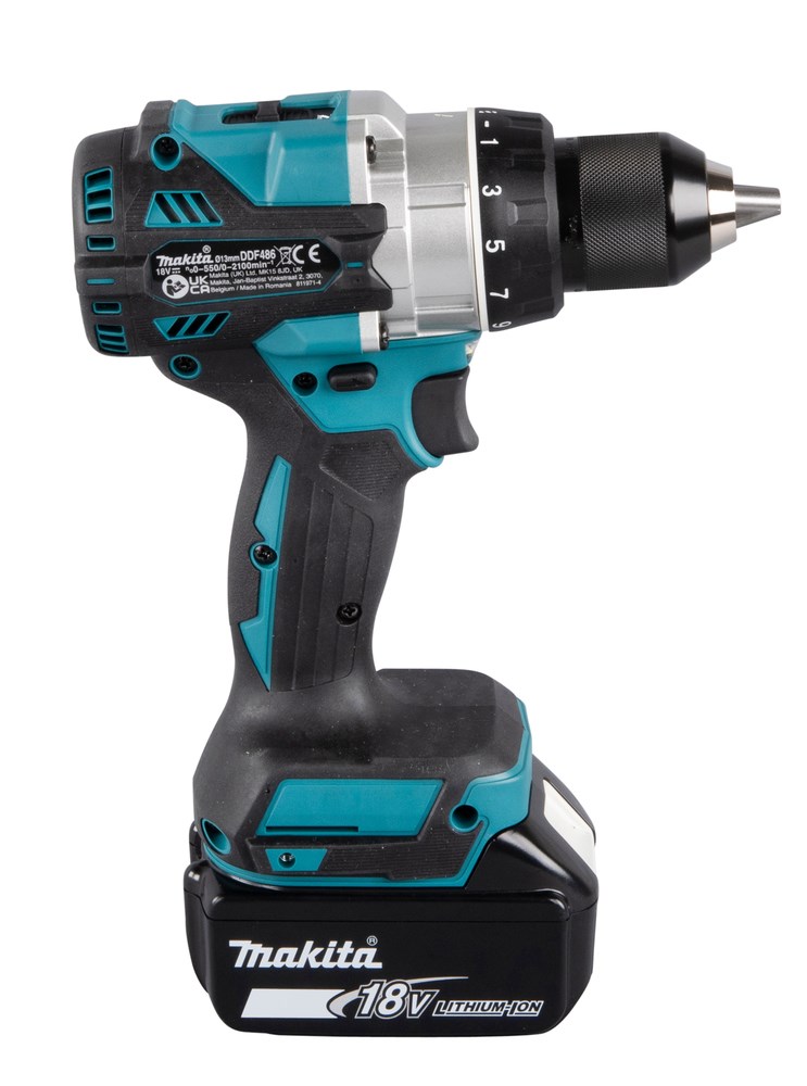 Makita DDF486RTJ drill 2100 RPM 2.6 kg Black, Blue Makita DDF486RTJ drill 2100 RPM 2.6 kg Black, Blue