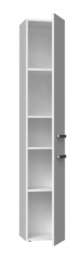 Bathroom cabinet NEL II 31x30x174 cm, matt white Bathroom cabinet NEL II 31x30x174 cm, matt white