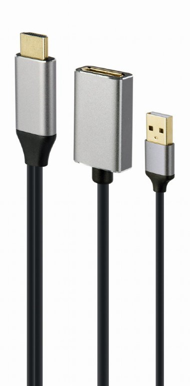 Gembird A-HDMIM-DPF-02 video cable adapter 0.1 m HDMI Type A (Standard) DisplayPort Black Gembird A-HDMIM-DPF-02 video cable adapter 0.1 m HDMI Type A (Standard) DisplayPort Black