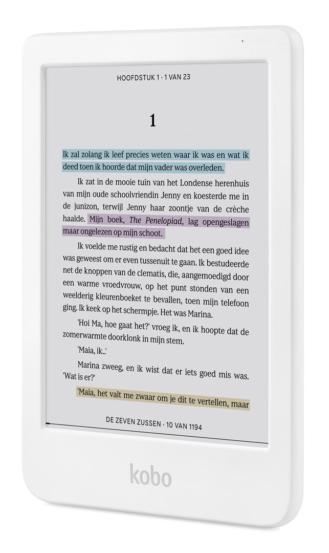 Kobo Clara Colour e-book reader Touchscreen 16 GB Wi-Fi White Kobo Clara Colour e-book reader Touchscreen 16 GB Wi-Fi White