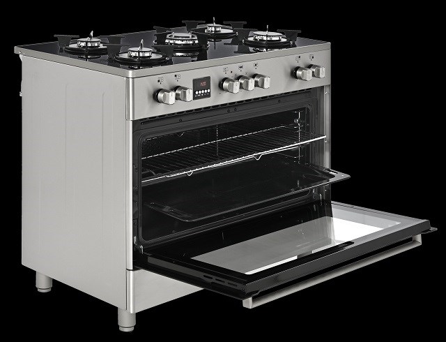 Gas-electric Cooker Ravanson KWGE-K90 Cheff Modern (silver) Gas-electric Cooker Ravanson KWGE-K90 Cheff Modern (silver)