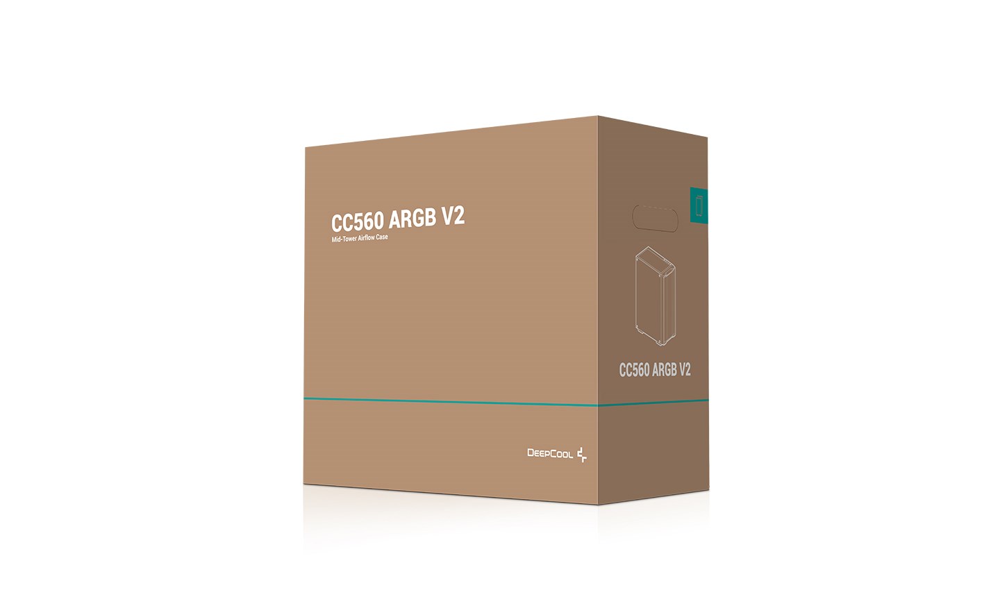 DeepCool CC560 ARGB V2 Midi Tower Black DeepCool CC560 ARGB V2 Midi Tower Black