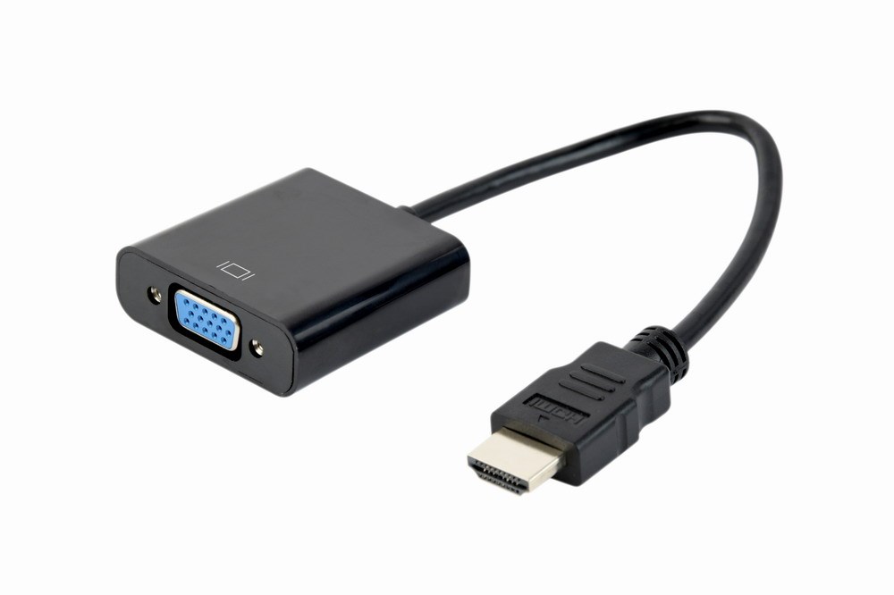 Gembird A-HDMI-VGA-04 video cable adapter 0.15 m VGA (D-Sub) HDMI Type A (Standard) Black Gembird A-HDMI-VGA-04 video cable adapter 0.15 m VGA (D-Sub) HDMI Type A (Standard) Black