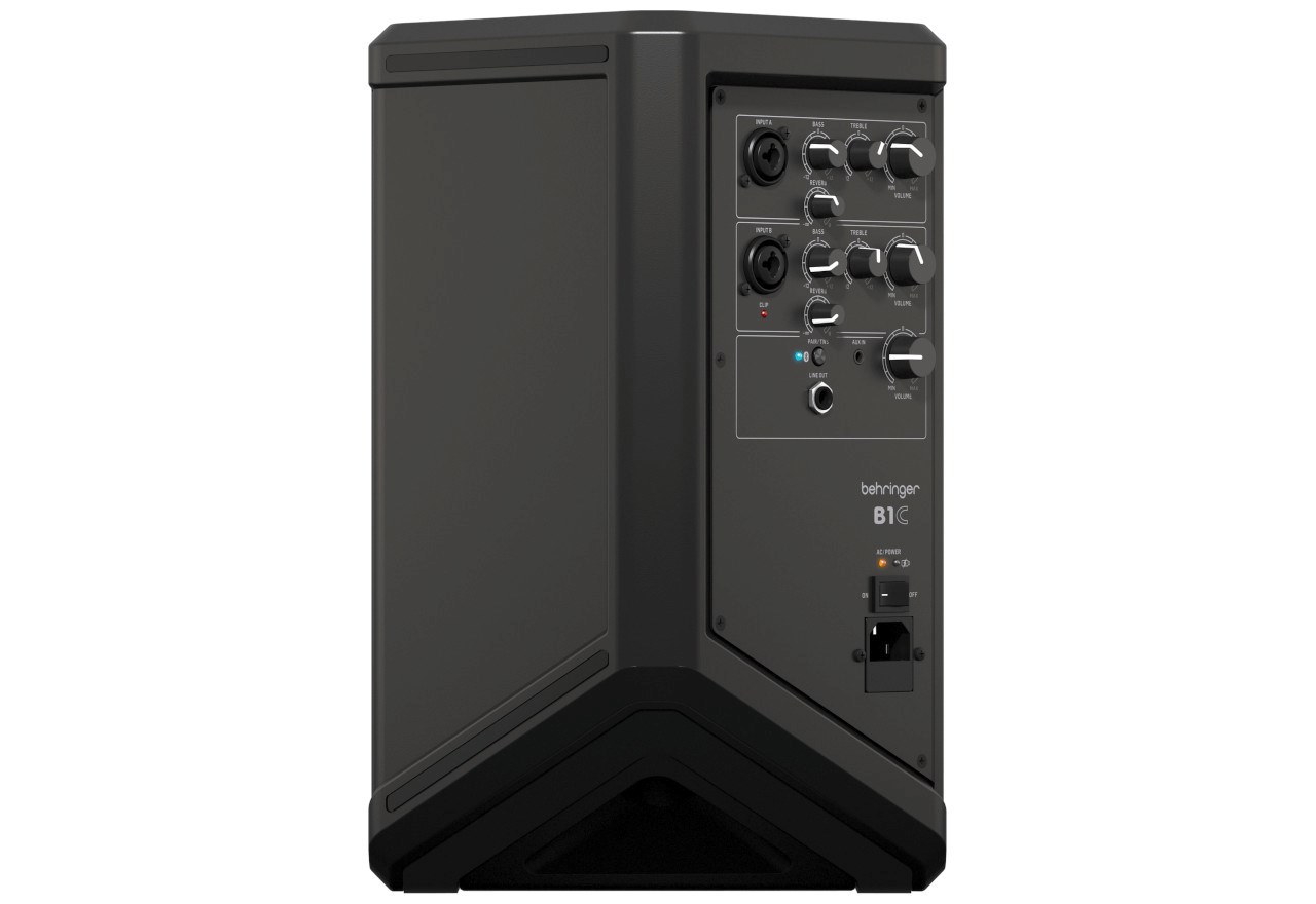 Behringer B1C - Portable 200 W all-in-one speaker with battery power, Bluetooth connection and reverberation effect Behringer B1C - Portable 200 W all-in-one speaker with battery power, Bluetooth connection and reverberation effect