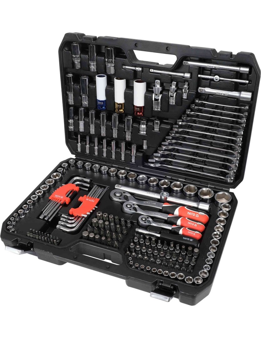 TOOL SET 1/4‘, 3/8’, 1/2’ KPL YT-38850 YATO TOOL SET 1/4‘, 3/8’, 1/2’ KPL YT-38850 YATO