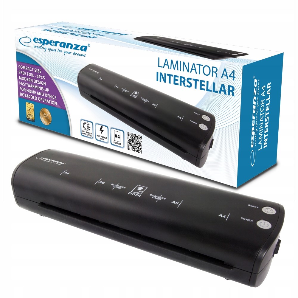 Esperanza EFL004 laminator Black Esperanza EFL004 laminator Black