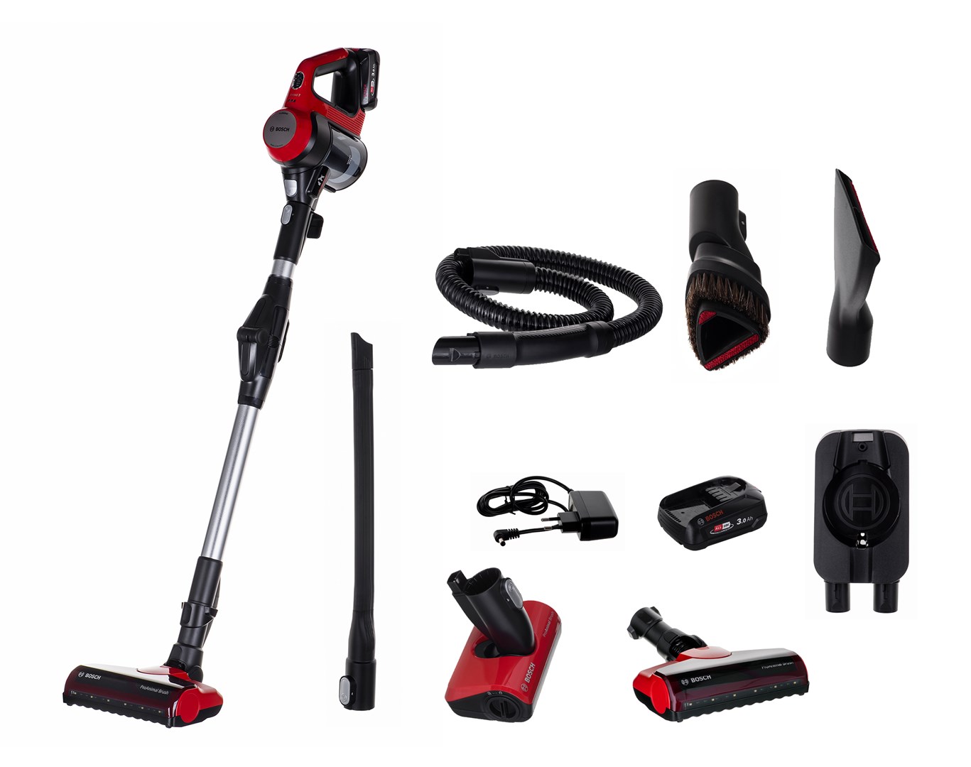 Bosch BBS711ANM stick vacuum/electric broom Bagless 0.3 L Black, Red, Stainless steel Bosch BBS711ANM stick vacuum/electric broom Bagless 0.3 L Black, Red, Stainless steel