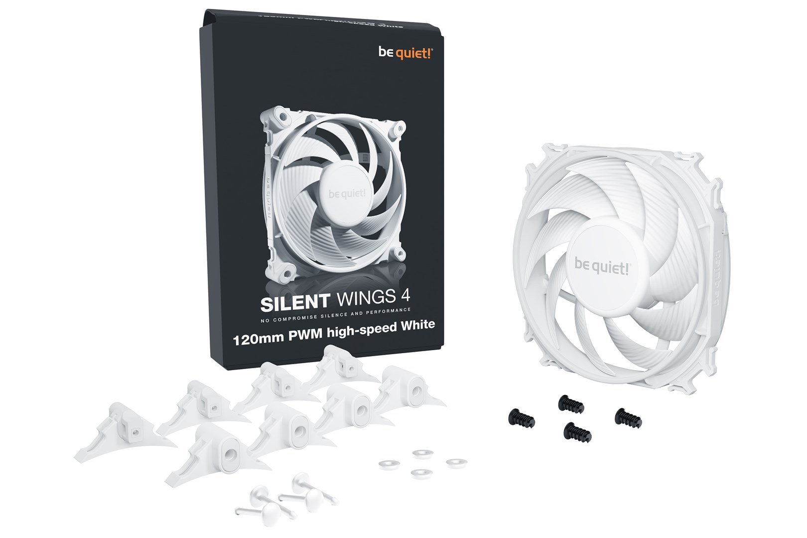 Fan - Be Quiet! Silent Wings 4 120mm PWM high-speed White Fan - Be Quiet! Silent Wings 4 120mm PWM high-speed White