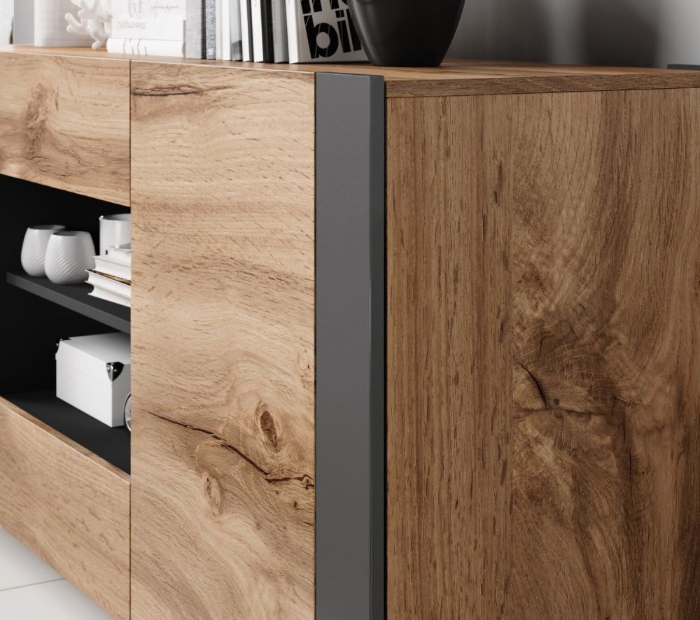 Cama chest of drawers WOOD wotan oak/antracite Cama chest of drawers WOOD wotan oak/antracite