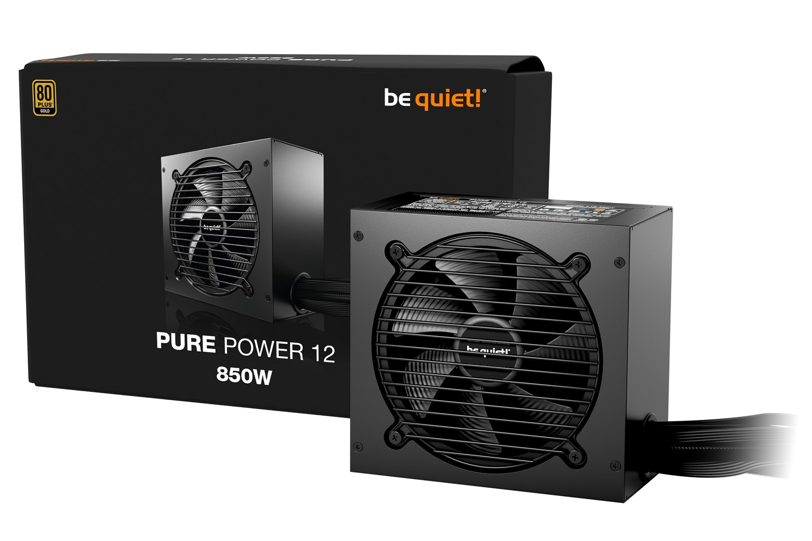 be quiet! PURE POWER 12 850W power supply unit 20+4 pin ATX ATX Black be quiet! PURE POWER 12 850W power supply unit 20+4 pin ATX ATX Black