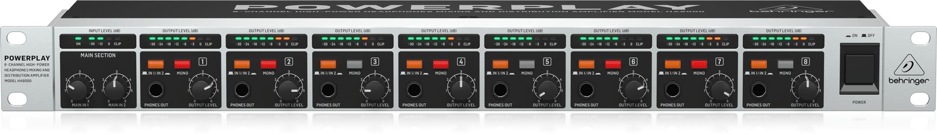 Behringer HA8000 V2 Wzmacniacz słuchawkowy Behringer HA8000 V2 Wzmacniacz słuchawkowy