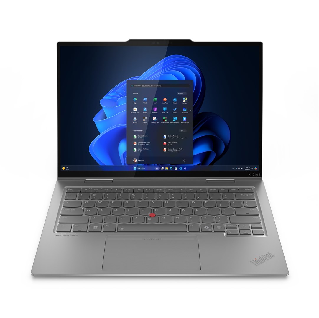 Lenovo ThinkPad X1 2-in-1 Gen 10 Aura Edition Copilot+ PC Intel Core Ultra 7 258V Hybrid (2-in-1) 35.6 cm (14") Touchscreen WUXGA 32 GB LPDDR5x-SDRAM 1 TB SSD Wi-Fi 7 (802.11be) Windows 11 Pro English Grey Lenovo ThinkPad X1 2-in-1 Gen 10 Aura Edition Copilot+ PC Intel Core Ultra 7 258V Hybrid (2-in-1) 35.6 cm (14") Touchscreen WUXGA 32 GB LPDDR5x-SDRAM 1 TB SSD Wi-Fi 7 (802.11be) Windows 11 Pro English Grey