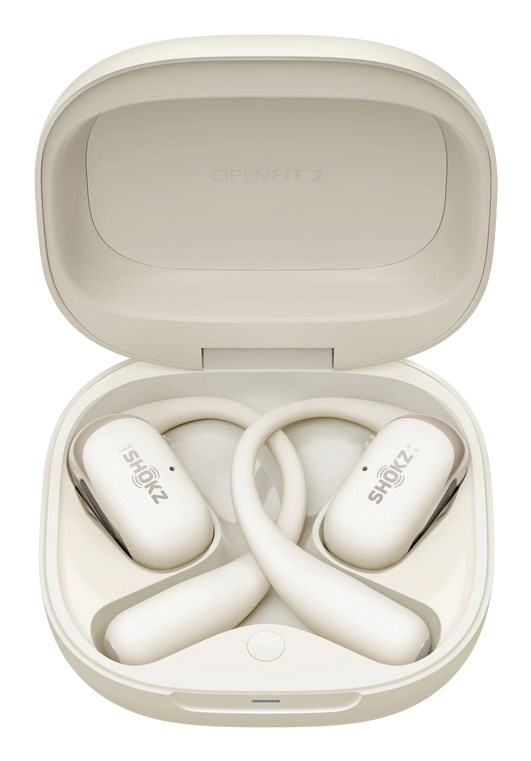 SHOKZ OpenFit 2 Headphones Wireless Ear-hook Calls/Music/Sport/Everyday Beige SHOKZ OpenFit 2 Headphones Wireless Ear-hook Calls/Music/Sport/Everyday Beige