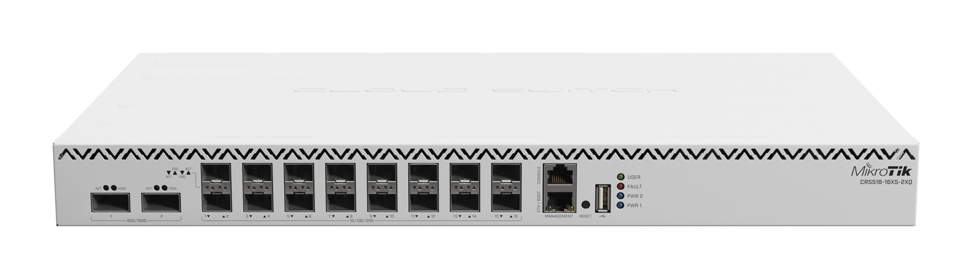 Mikrotik CRS518-16XS-2XQ-RM network switch Managed Fast Ethernet (10/100) Mikrotik CRS518-16XS-2XQ-RM network switch Managed Fast Ethernet (10/100)