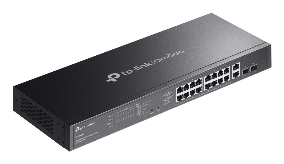 TP-Link Omada ES220GMP network switch Managed L2 Gigabit Ethernet (10/100/1000) Power over Ethernet (PoE) Black TP-Link Omada ES220GMP network switch Managed L2 Gigabit Ethernet (10/100/1000) Power over Ethernet (PoE) Black