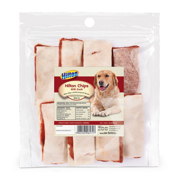 HILTON Chips with duck - dog treat - 500g HILTON Chips with duck - dog treat - 500g