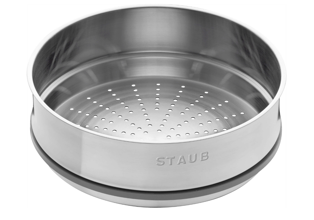 STAUB La Cocotte cast iron round pot with insert 40508-822-0 - 3.8 ltr. white truffle STAUB La Cocotte cast iron round pot with insert 40508-822-0 - 3.8 ltr. white truffle