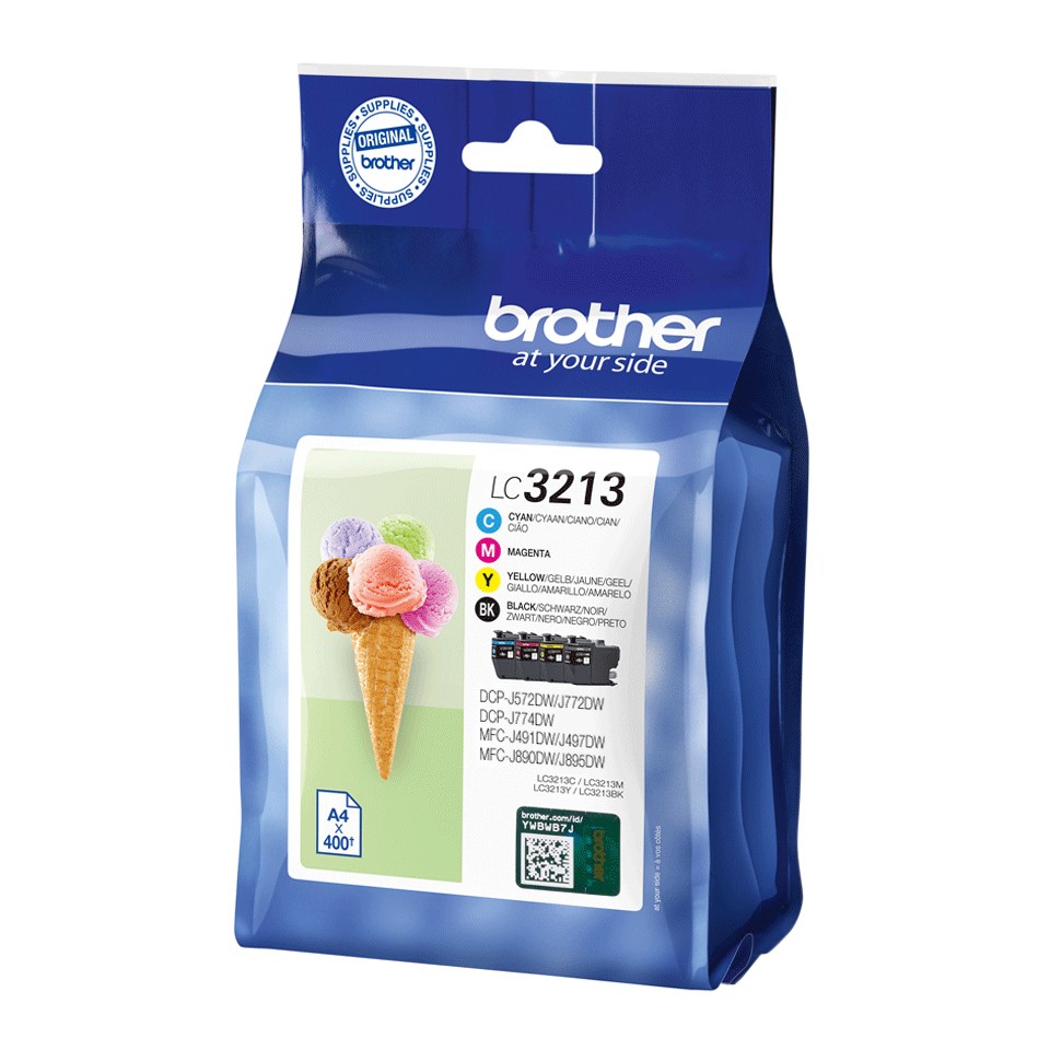 Brother LC3213VALDR ink cartridge 4 pc(s) Original Black, Cyan, Magenta, Yellow Brother LC3213VALDR ink cartridge 4 pc(s) Original Black, Cyan, Magenta, Yellow